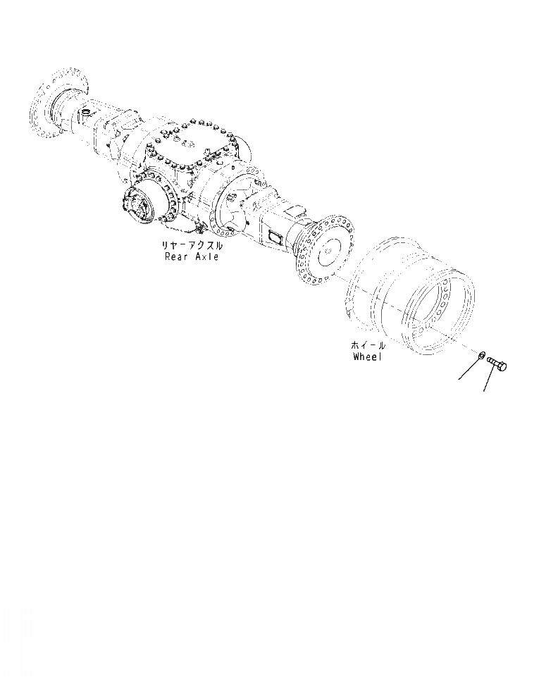 Схема запчастей Komatsu WA470-7 - F-8 ЗАДН. МОСТ КОЛЕСА ОБОД КОЛЕСА КРЕПЛЕНИЕ СИЛОВАЯ ПЕРЕДАЧА И КОНЕЧНАЯ ПЕРЕДАЧА