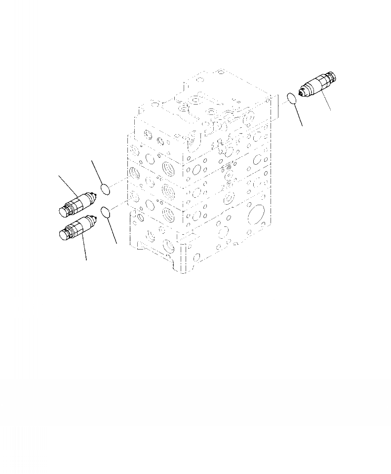 Схема запчастей Komatsu WA470-7 - H- ГИДРАВЛ МАСЛ. ОСНОВН. КЛАПАН ВНУТР. ЧАСТИ (/) ГИДРАВЛИКА