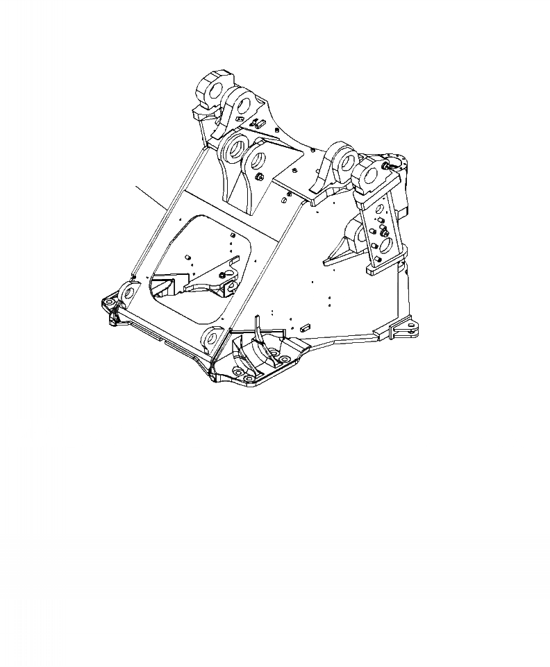 Схема запчастей Komatsu WA470-7 - J- ПЕРЕДН. РАМА ОСНОВНАЯ РАМА И ЕЕ ЧАСТИ