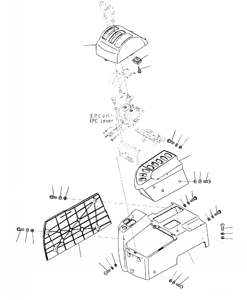 Схема запчастей Komatsu WA470-7 - K- УПРАВЛЕНИЕ ПОГРУЗКОЙ БЛОК С -EPC РЫЧАГ УПРАВЛЕНИЕ ПОГРУЗКОЙ, COVER OPERATORXD S ОБСТАНОВКА И СИСТЕМА УПРАВЛЕНИЯ