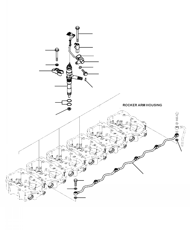 Схема запчастей Komatsu WA470-6 - A-AK ТОПЛИВН. ВПРЫСКS И СЛИВН. ТРУБКА ДВИГАТЕЛЬ