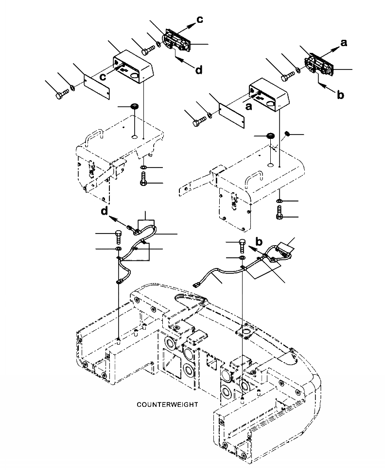 Схема запчастей Komatsu WA470-6 - E-A ОСВЕЩЕНИЕS ЗАДН. COMBINATION ЭЛЕКТРИКА