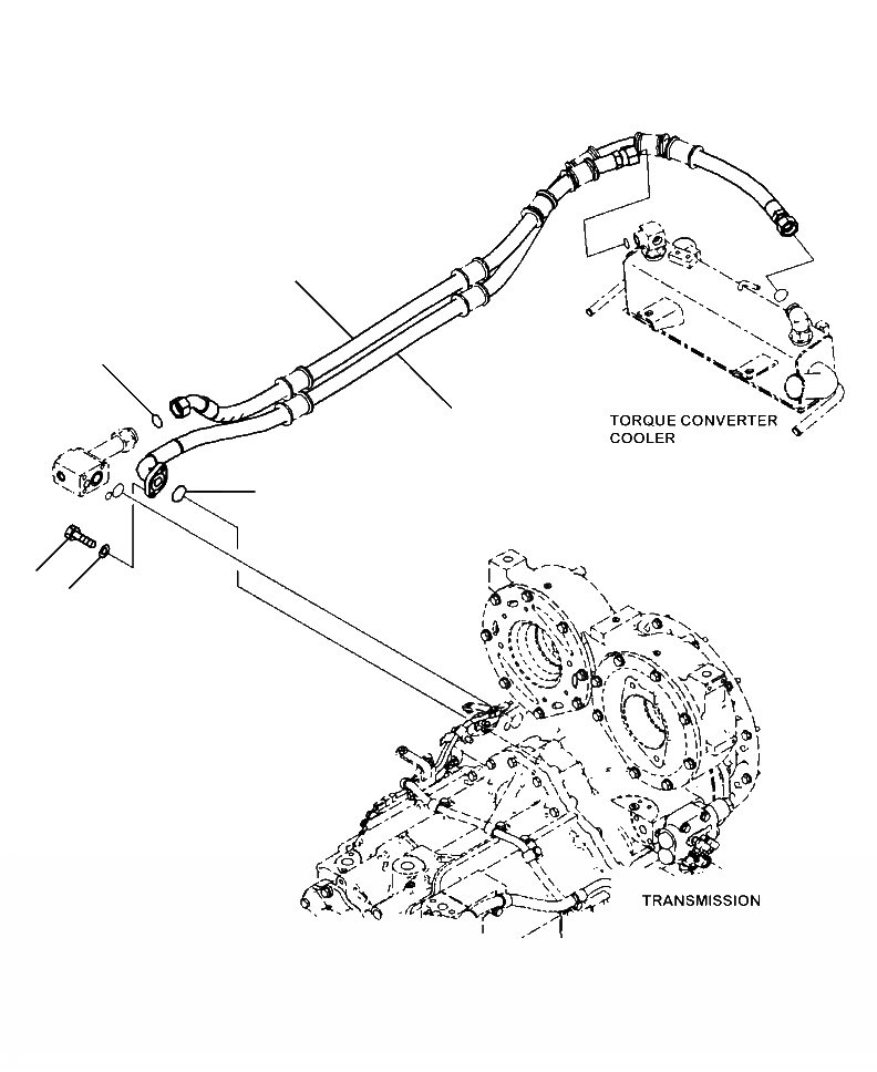 Схема запчастей Komatsu WA470-6 - F-A ГИДРОТРАНСФОРМАТОР И ТРАНСМИССИЯ ГИДРОТРАНСФОРМАТОР ЛИНИЯ ОХЛАЖДЕНИЯ (/) СИЛОВАЯ ПЕРЕДАЧА И КОНЕЧНАЯ ПЕРЕДАЧА