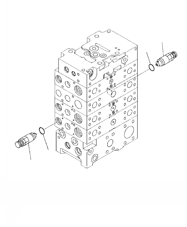 Схема запчастей Komatsu WA470-6 - H-A УПРАВЛЯЮЩ. КЛАПАН 3-Х СЕКЦИОНН. КЛАПАН (/) ГИДРАВЛИКА