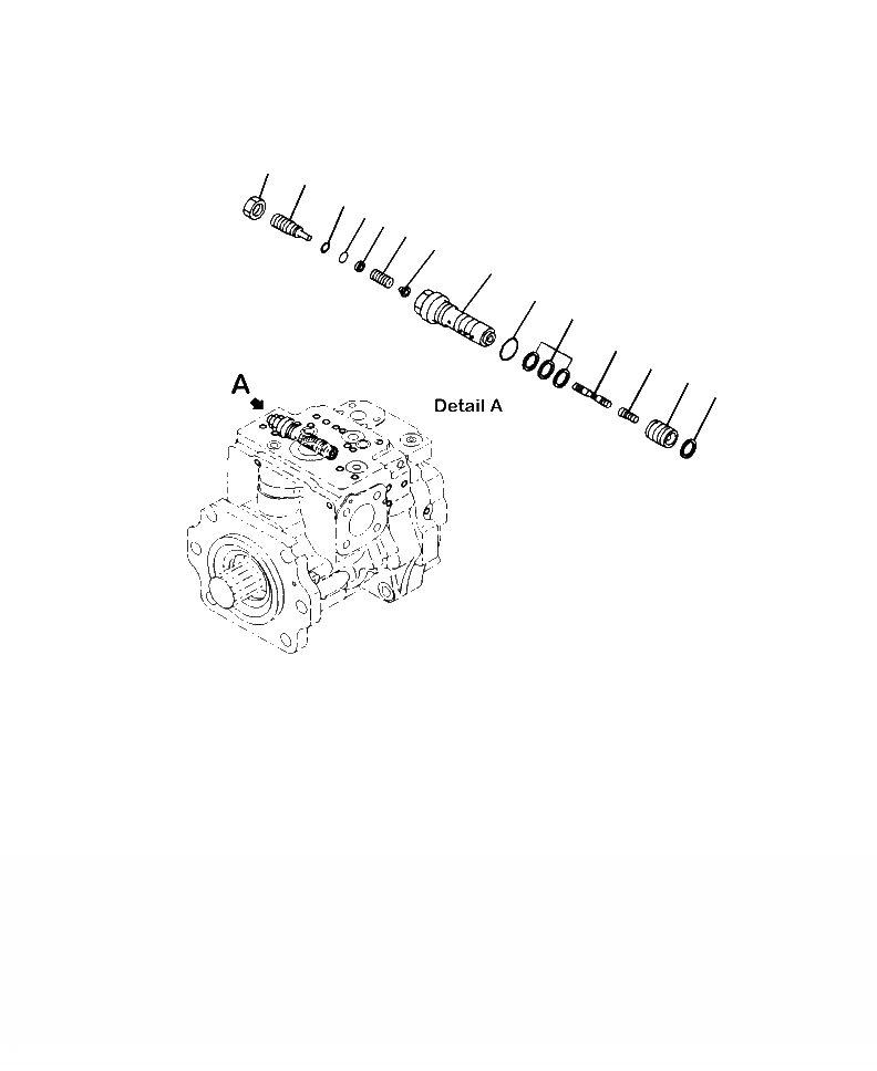 Схема запчастей Komatsu WA470-6 - H-A ГИДР. НАСОС. ПОГРУЗ. НАСОС (/) ГИДРАВЛИКА