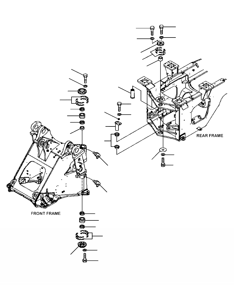 Схема запчастей Komatsu WA470-6 - J-A РАМА HINGE ПАЛЕЦS ОСНОВНАЯ РАМА И ЕЕ ЧАСТИ