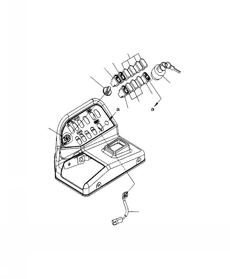 Схема запчастей Komatsu WA470-6 - K-A ПЕРЕКЛЮЧАТЕЛЬ ПАНЕЛЬ ПЕРЕКЛЮЧАТЕЛЬES (/) OPERATORXD S ОБСТАНОВКА И СИСТЕМА УПРАВЛЕНИЯ