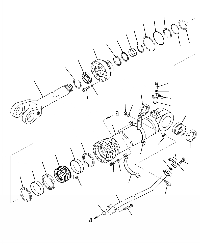Схема запчастей Komatsu WA470-6 - T-A ЦИЛИНДР СТРЕЛЫПРАВ. РАБОЧЕЕ ОБОРУДОВАНИЕ