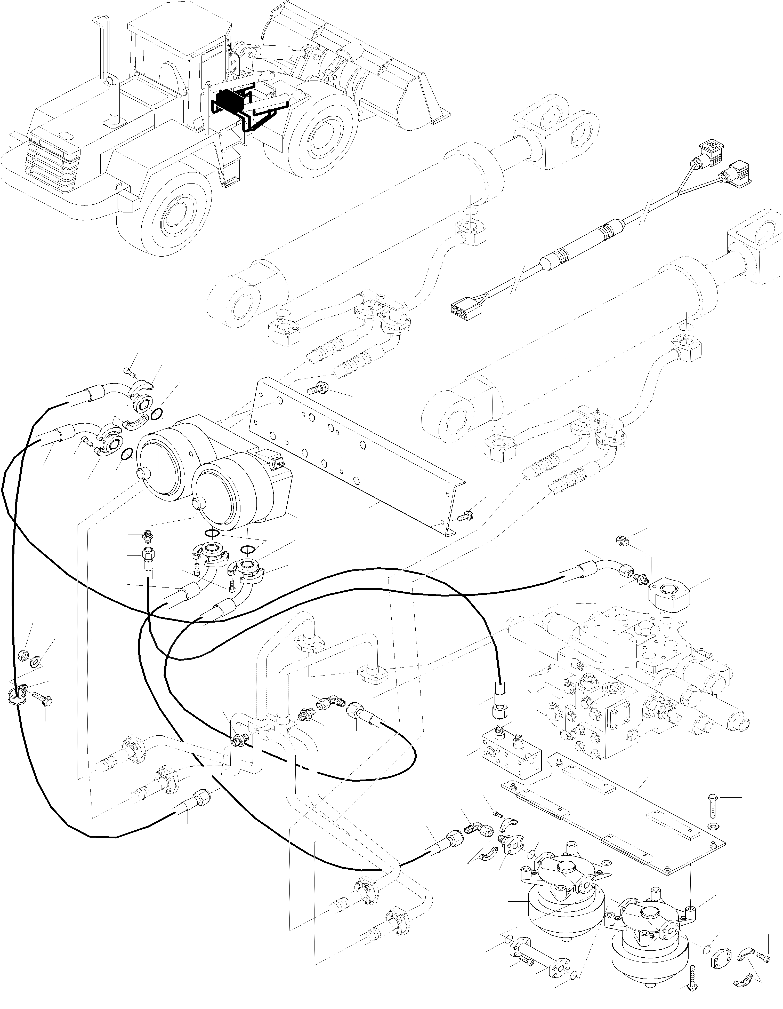 Схема запчастей Komatsu WA470-3 Active - A.L.S. ОБОРУД-Е ОБОРУД-Е