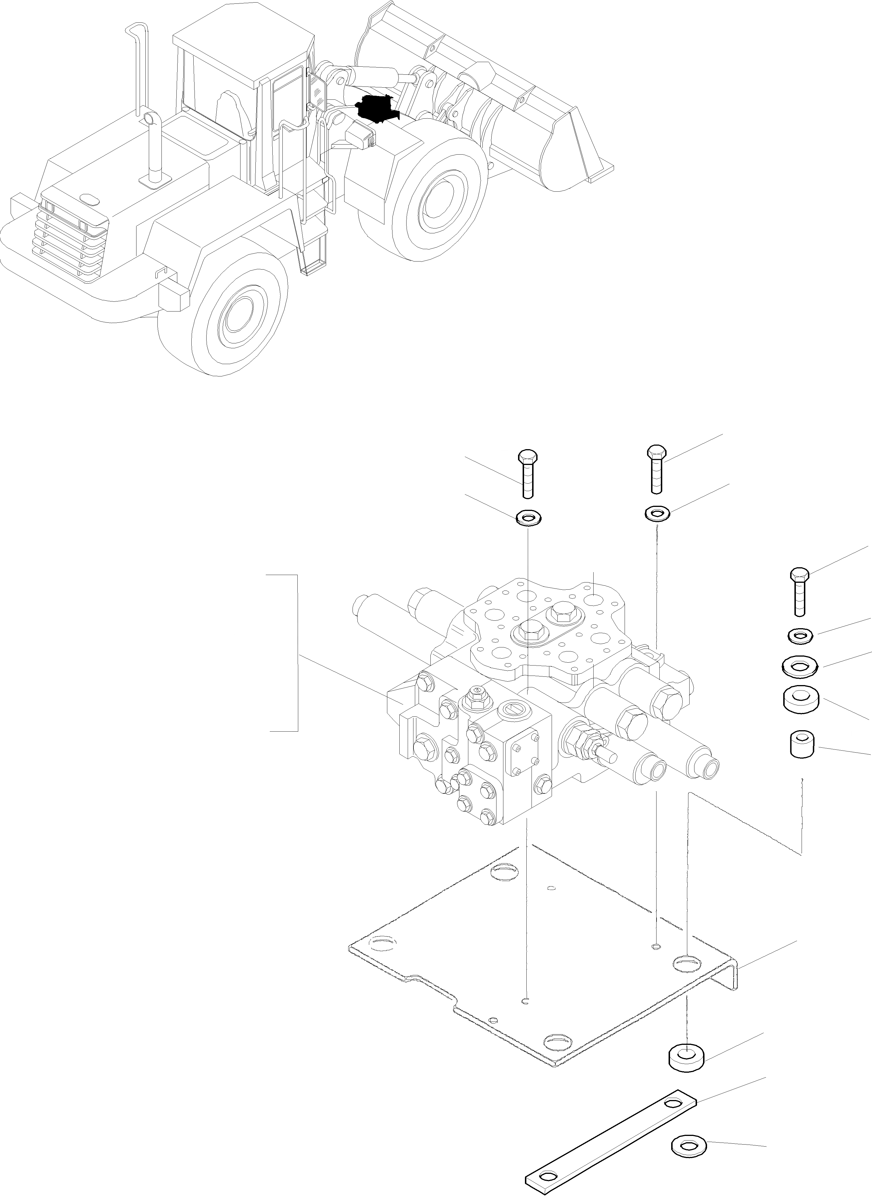 Схема запчастей Komatsu WA470-3 Active - УПРАВЛЯЮЩ. КЛАПАН ГИДРАВЛИКА