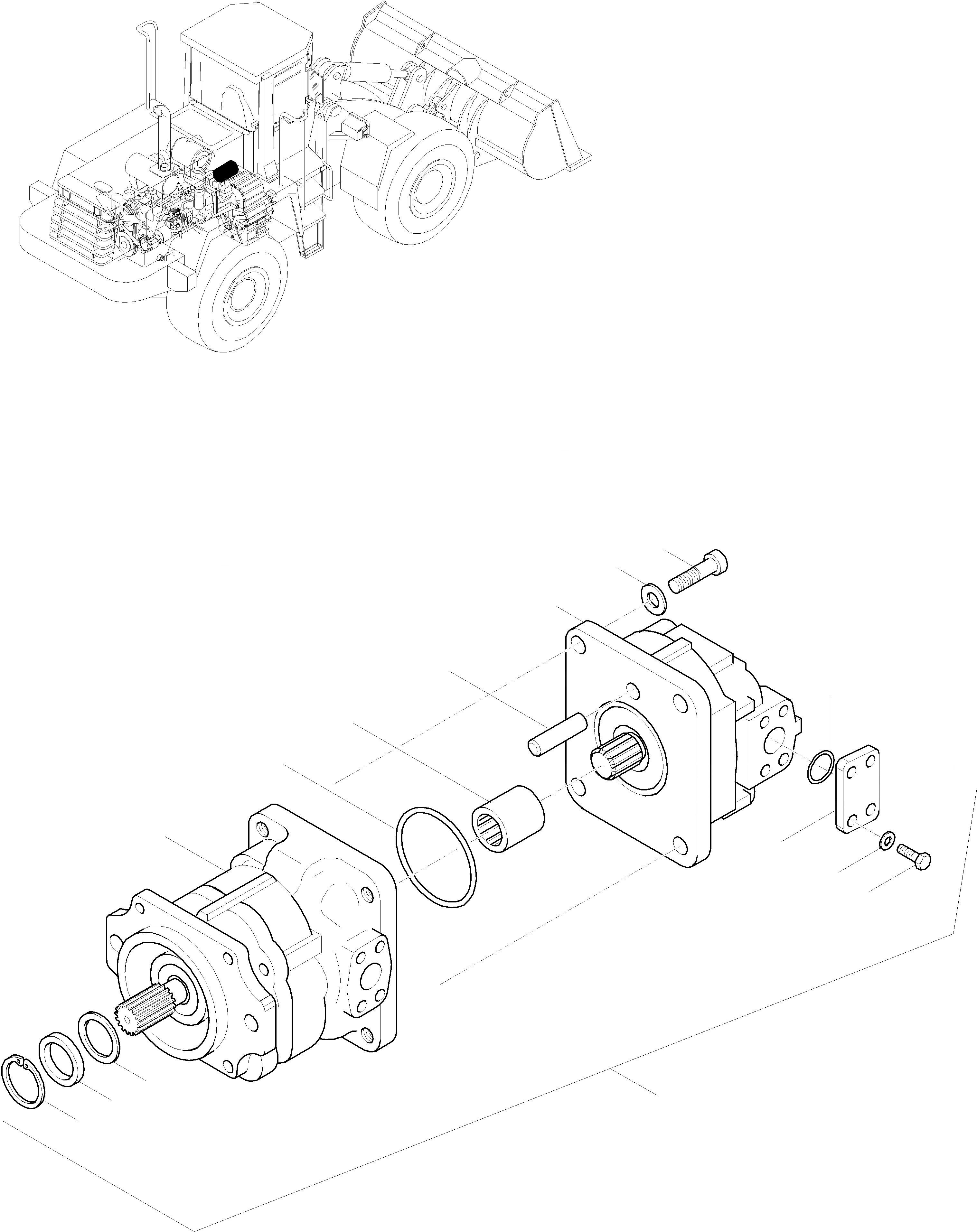 Схема запчастей Komatsu WA470-3 Active - НАСОСS ДЛЯ ГИДРАВЛИКА ГИДРАВЛИКА