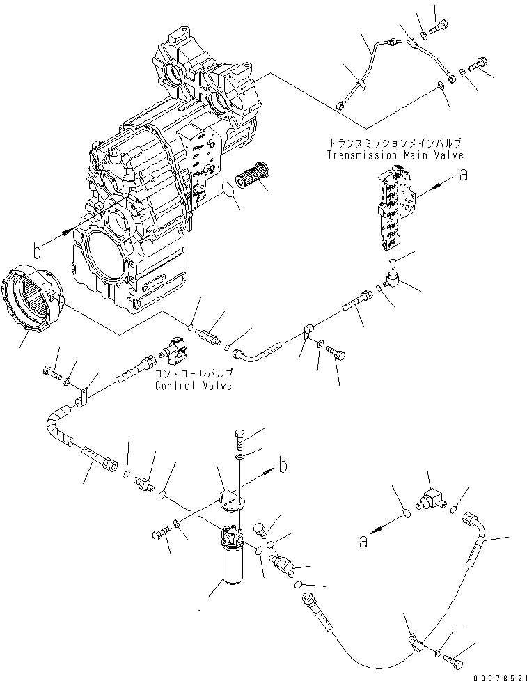 Схема запчастей Komatsu WA480-5L - ТРАНСМИССИЯ (ГИДРОЛИНИЯ ТРАНСМИССИИ) СИЛОВАЯ ПЕРЕДАЧА И КОНЕЧНАЯ ПЕРЕДАЧА