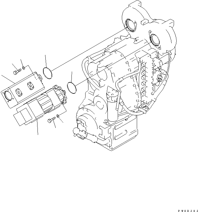 Схема запчастей Komatsu WA480-5L - ГИДР. НАСОС. ГИДРАВЛИКА