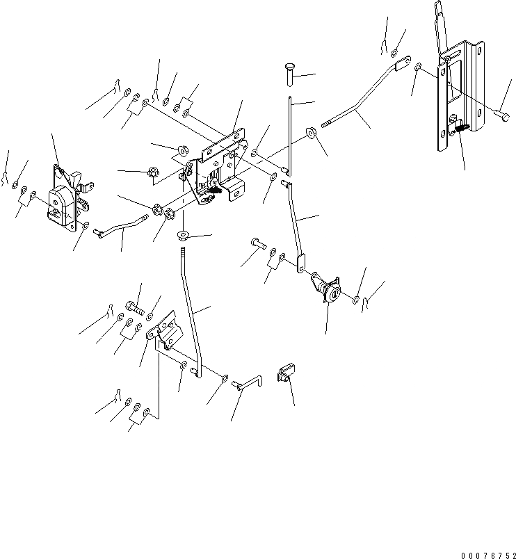 Схема запчастей Komatsu WA480-5L - КАБИНА ROPS (ДВЕРЬ ROD И ПАЛЕЦ¤ ЛЕВ.)(№A7-A7) КАБИНА ОПЕРАТОРА И СИСТЕМА УПРАВЛЕНИЯ