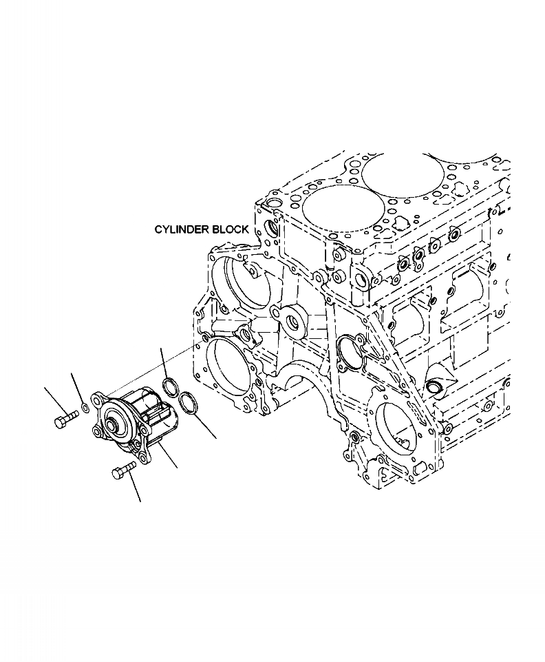 Схема запчастей Komatsu WA480-6 - A-B7A ДВИГАТЕЛЬ МАСЛ. НАСОС ДВИГАТЕЛЬ