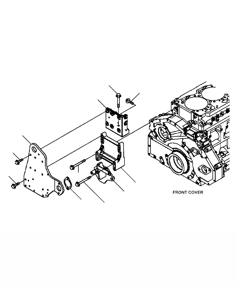 Схема запчастей Komatsu WA480-6 - A-B7A ВЕНТИЛЯТОР ОХЛАЖДЕНИЯ КРЕПЛЕНИЕ ДВИГАТЕЛЬ