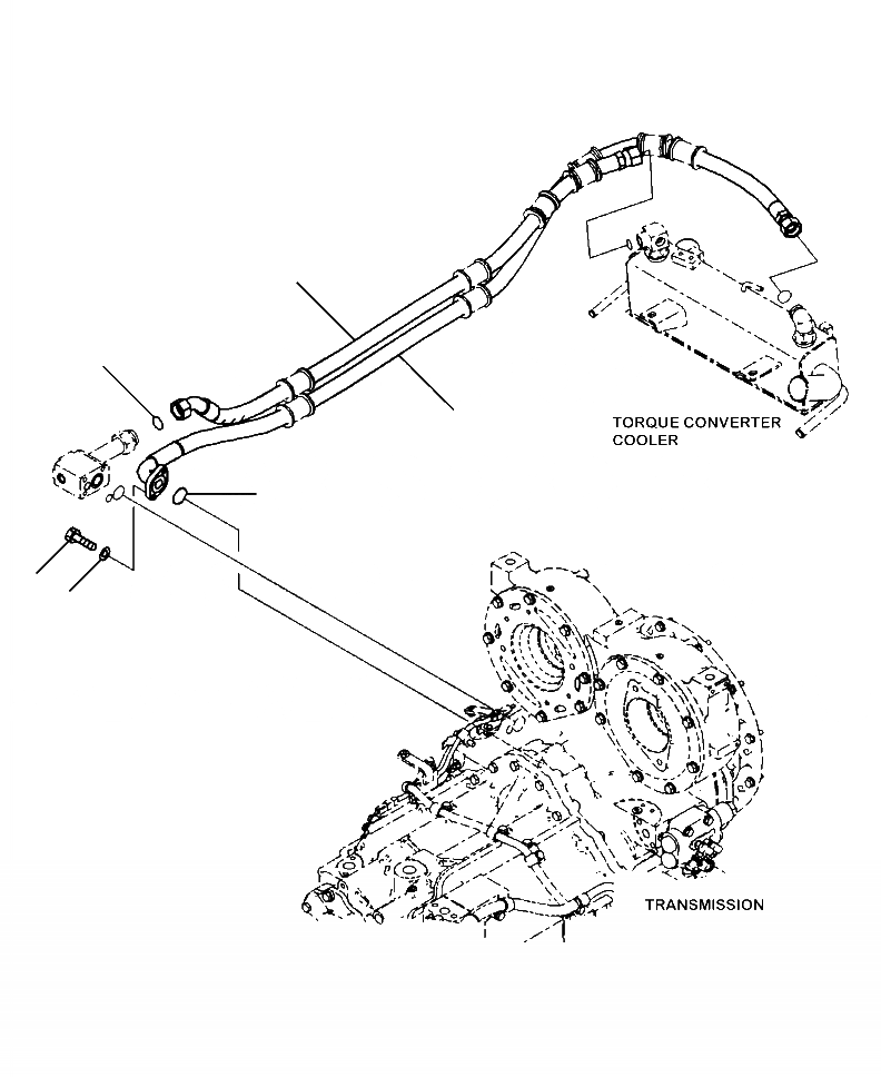 Схема запчастей Komatsu WA480-6 - F-A ГИДРОТРАНСФОРМАТОР И ТРАНСМИССИЯ ГИДРОТРАНСФОРМАТОР ЛИНИЯ ОХЛАЖДЕНИЯ (/) СИЛОВАЯ ПЕРЕДАЧА И КОНЕЧНАЯ ПЕРЕДАЧА