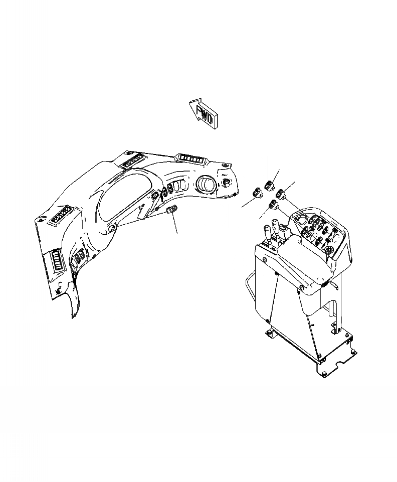 Схема запчастей Komatsu WA480-6 - K-A ПЕРЕКЛЮЧАТЕЛЬ ПАНЕЛЬ ПЕРЕКЛЮЧАТЕЛЬES (/) OPERATORXD S ОБСТАНОВКА И СИСТЕМА УПРАВЛЕНИЯ