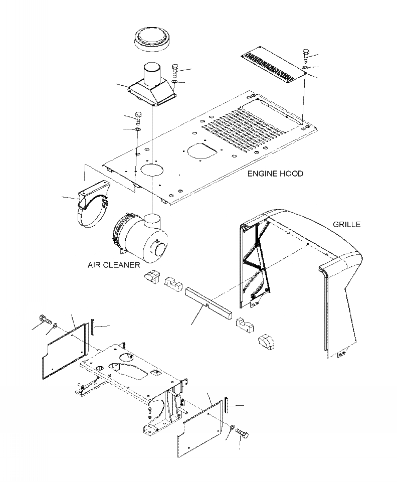 Схема запчастей Komatsu WA480-6 - M-A КАПОТ ВОЗДУХООЧИСТИТЕЛЬ, ОТСЕК ДВИГАТЕЛЯAND РАДИАТОР ACCESS КРЫШКИ ЧАСТИ КОРПУСА