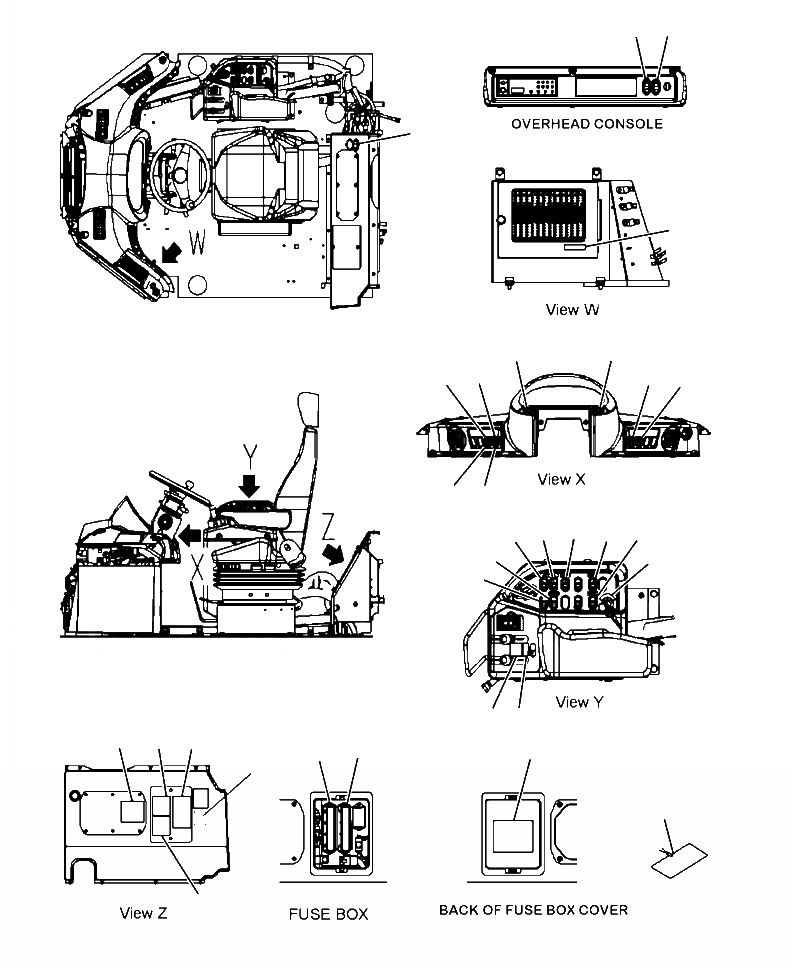 Схема запчастей Komatsu WA480-6 - U-A МАРКИРОВКА OPERATOR ОБСТАНОВКА ТАБЛИЧКИS МАРКИРОВКА