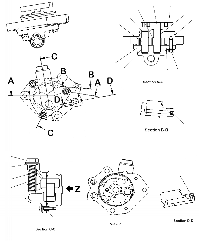 Схема запчастей Komatsu WA480-6 - A-B7B8 EGR (ВЫПУСКН. GAS RECIRCULATION) EGR МАСЛ. НАСОС ДВИГАТЕЛЬ