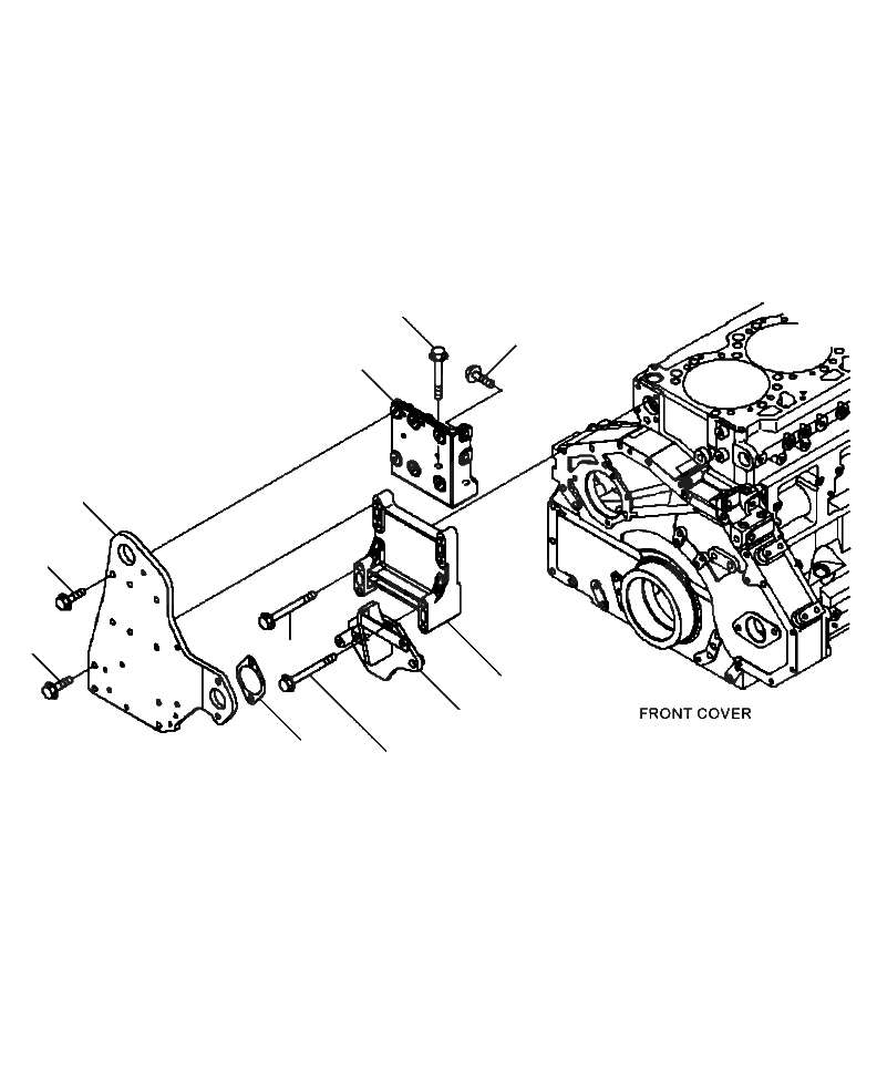 Схема запчастей Komatsu WA480-6 - A-B7A ВЕНТИЛЯТОР ОХЛАЖДЕНИЯ КРЕПЛЕНИЕ ДВИГАТЕЛЬ