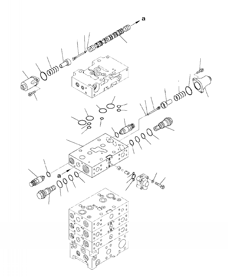 Схема запчастей Komatsu WA480-6 - H-7A УПРАВЛЯЮЩ. КЛАПАН 3-Х СЕКЦИОНН. КЛАПАН (9/) ГИДРАВЛИКА