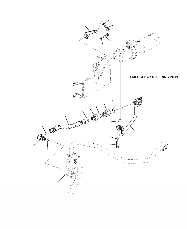 Схема запчастей Komatsu WA480-6 - H-7A ГИДР. НАСОС. EMEMRGENCY НАСОС РУЛЕВ. УПРАВЛ-Я OUT ТРУБЫ ГИДРАВЛИКА