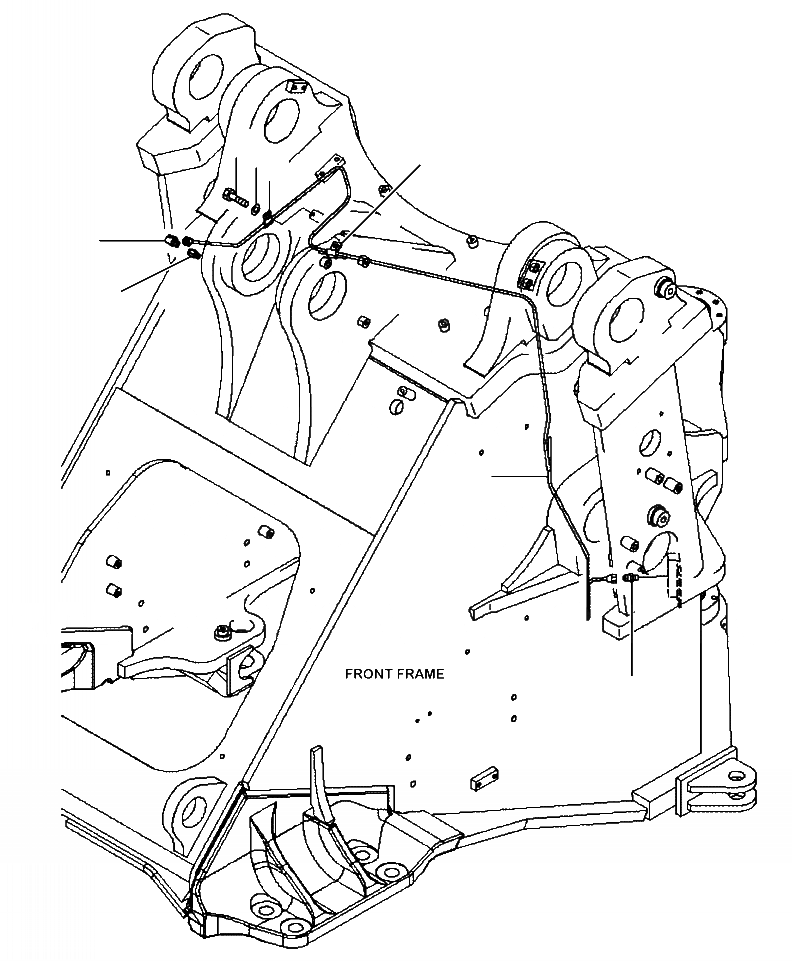 Схема запчастей Komatsu WA480-6 - J7-A УДАЛЕННАЯ СМАЗКА РАБОЧЕЕ ОБОРУДОВАНИЕ ОСНОВНАЯ РАМА И ЕЕ ЧАСТИ