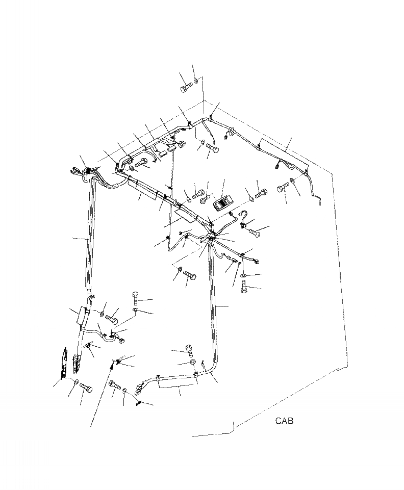 Схема запчастей Komatsu WA480-6 - K-A КАБИНА ROPS ПРОВОДКА OPERATORXD S ОБСТАНОВКА И СИСТЕМА УПРАВЛЕНИЯ