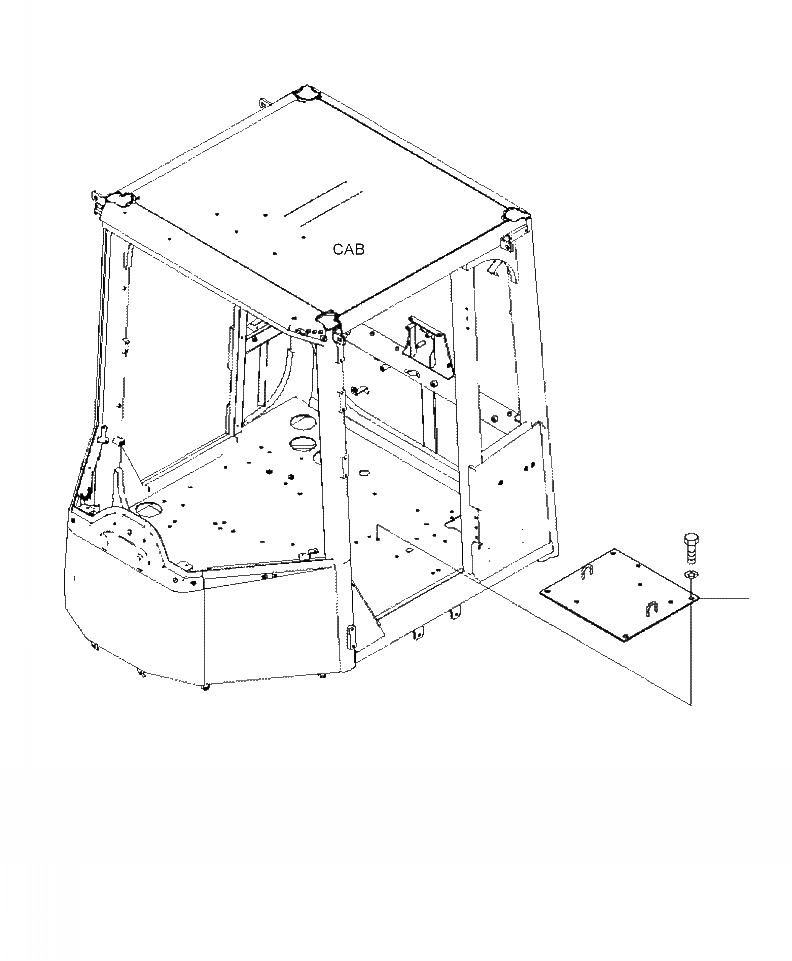 Схема запчастей Komatsu WA480-6 - K-A КАБИНА ROPS СИДЕНЬЕ КРЕПЛЕНИЕ ПОЛ КАБИНЫ OPERATORXD S ОБСТАНОВКА И СИСТЕМА УПРАВЛЕНИЯ