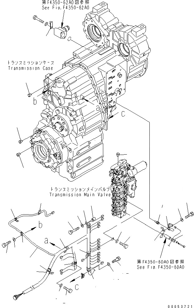 Схема запчастей Komatsu WA480-6 - ТРАНСМИССИЯ (АКСЕССУАРЫ БЕЗ БЛОКИР.UP) (/) СИЛОВАЯ ПЕРЕДАЧА И КОНЕЧНАЯ ПЕРЕДАЧА