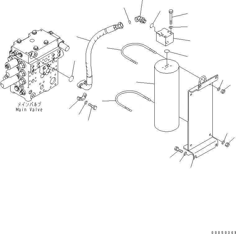 Схема запчастей Komatsu WA480-6 - ГИДРОЛИНИЯ (ECSS ЛИНИЯ) ГИДРАВЛИКА