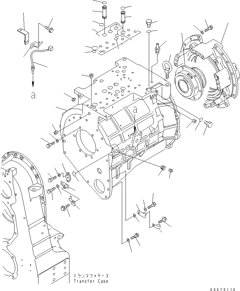 Схема запчастей Komatsu WA500-3LK - ТРАНСМИССИЯ ASSEMBLY (КОРПУС ТРАНСМИССИИ) СИЛОВАЯ ПЕРЕДАЧА И КОНЕЧНАЯ ПЕРЕДАЧА