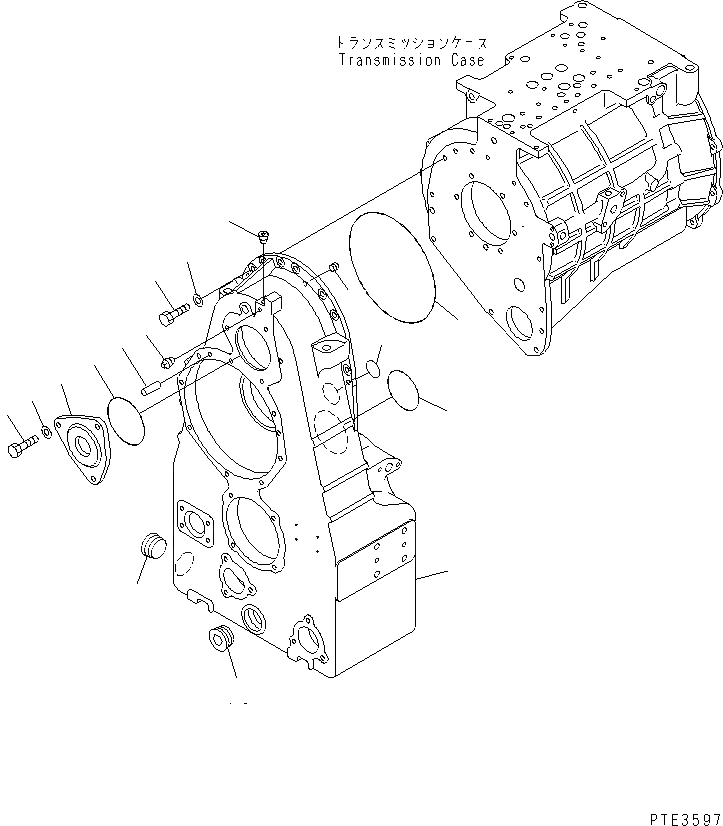 Схема запчастей Komatsu WA500-3LK - ТРАНСМИССИЯ ASSEMBLY (КОРПУС ПЕРЕДАЧИ) СИЛОВАЯ ПЕРЕДАЧА И КОНЕЧНАЯ ПЕРЕДАЧА