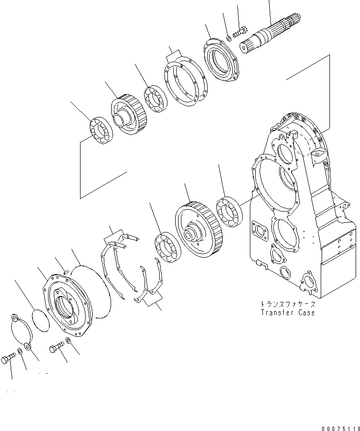 Схема запчастей Komatsu WA500-3LK - ТРАНСМИССИЯ ASSEMBLY (ПЕРЕДАЧА ПРИВОД) СИЛОВАЯ ПЕРЕДАЧА И КОНЕЧНАЯ ПЕРЕДАЧА