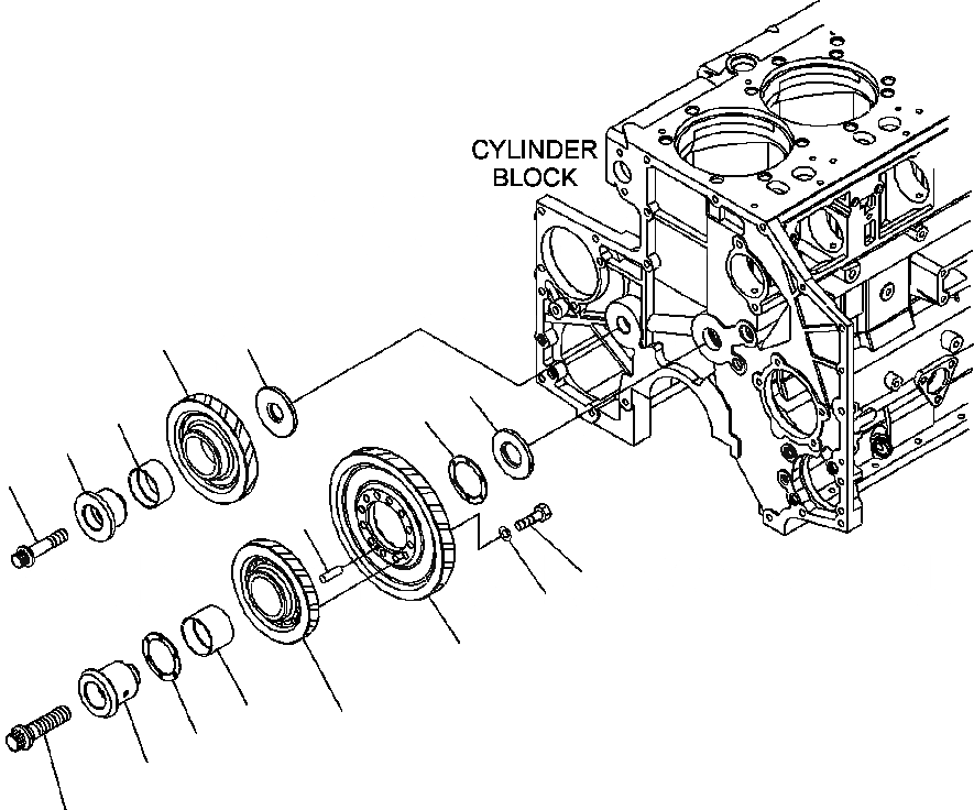 Схема запчастей Komatsu WA500-6 - A-AA9 ПРОМЕЖУТОЧНАЯ ШЕСТЕРНЯ ДВИГАТЕЛЬ