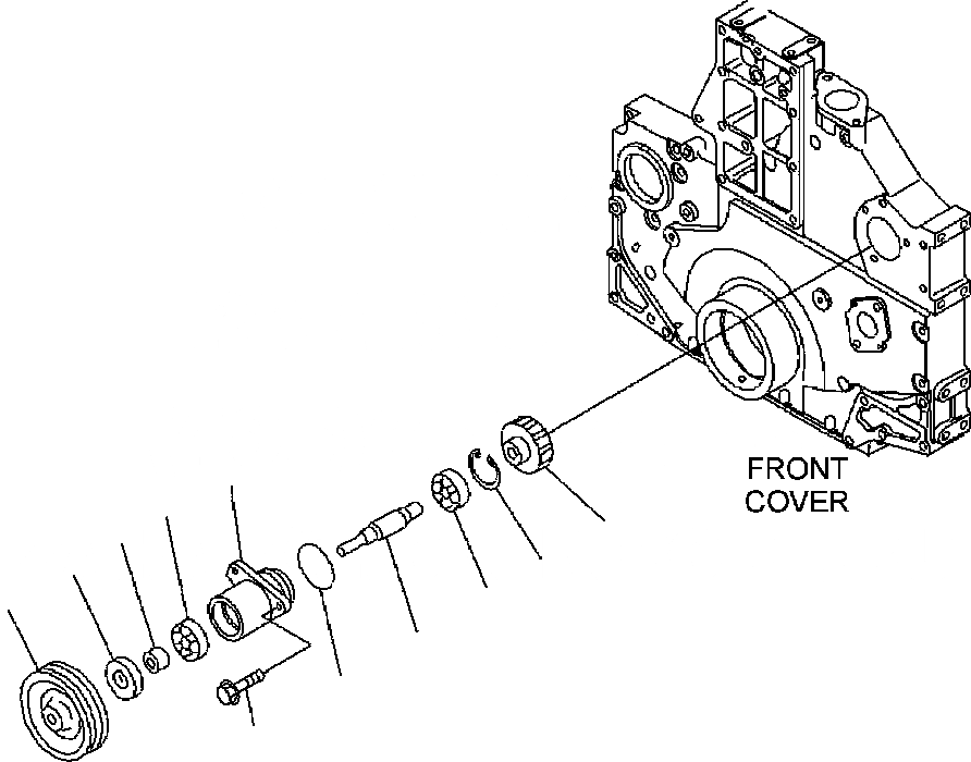 Схема запчастей Komatsu WA500-6 - A-BC7 ПЕРЕДН. POWER TAKE-OFF NON-HARDENED ШКИВ ДВИГАТЕЛЬ