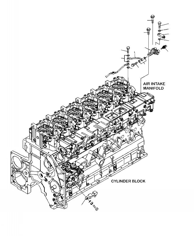 Схема запчастей Komatsu WA500-6 - A-AG ВОЗВРАТ ТОПЛИВА ДВИГАТЕЛЬ