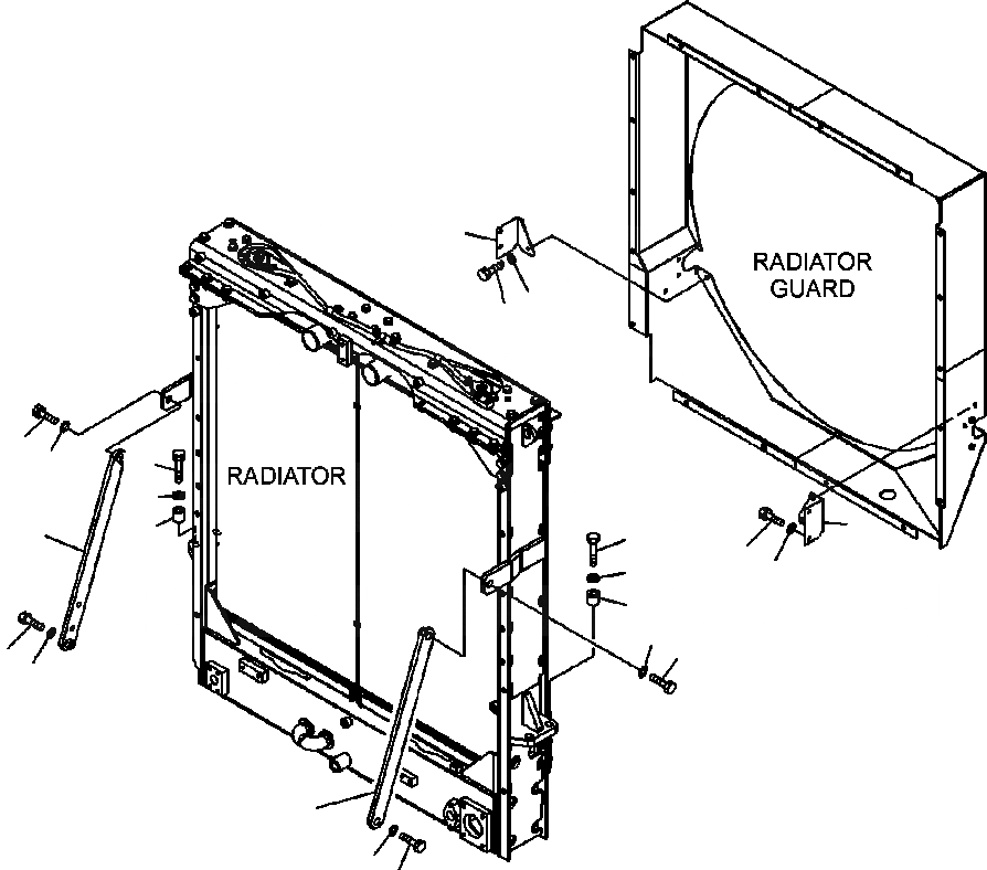 Схема запчастей Komatsu WA500-6 - C-A КРЕПЛЕНИЕ РАДИАТОРА СИСТЕМА ОХЛАЖДЕНИЯ