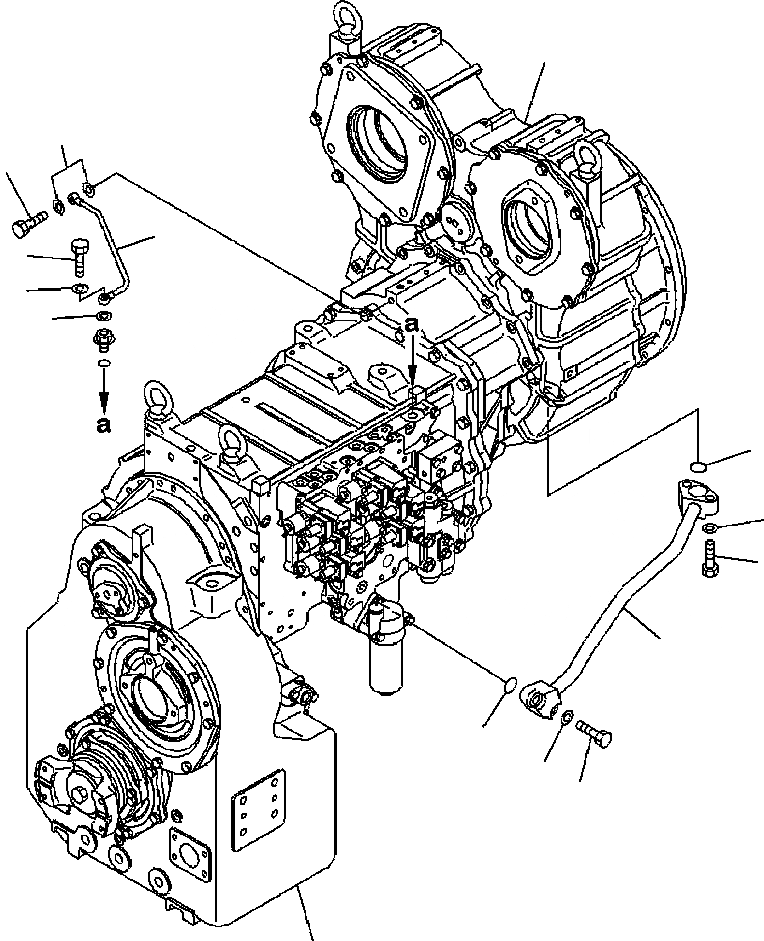 Схема запчастей Komatsu WA500-6 - F-A ГТР ASSEMBLY СИЛОВАЯ ПЕРЕДАЧА И КОНЕЧНАЯ ПЕРЕДАЧА