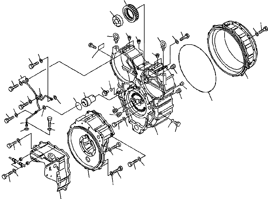 Схема запчастей Komatsu WA500-6 - F-A ГИДРОТРАНСФОРМАТОР COMPLETE ASSEMBLY С БЛОКИР.-UP (/) СИЛОВАЯ ПЕРЕДАЧА И КОНЕЧНАЯ ПЕРЕДАЧА