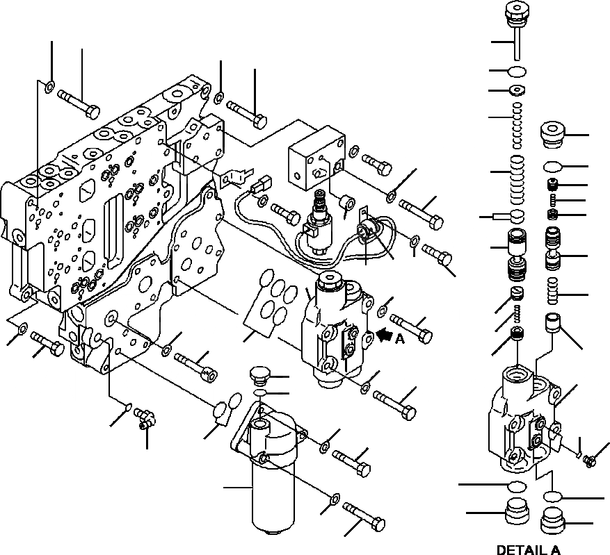 Схема запчастей Komatsu WA500-6 - F-A КЛАПАН УПРАВЛЕНИЯ ТРАНСМИССИЕЙ ОСНОВН. РАЗГРУЗ. КЛАПАН СИЛОВАЯ ПЕРЕДАЧА И КОНЕЧНАЯ ПЕРЕДАЧА