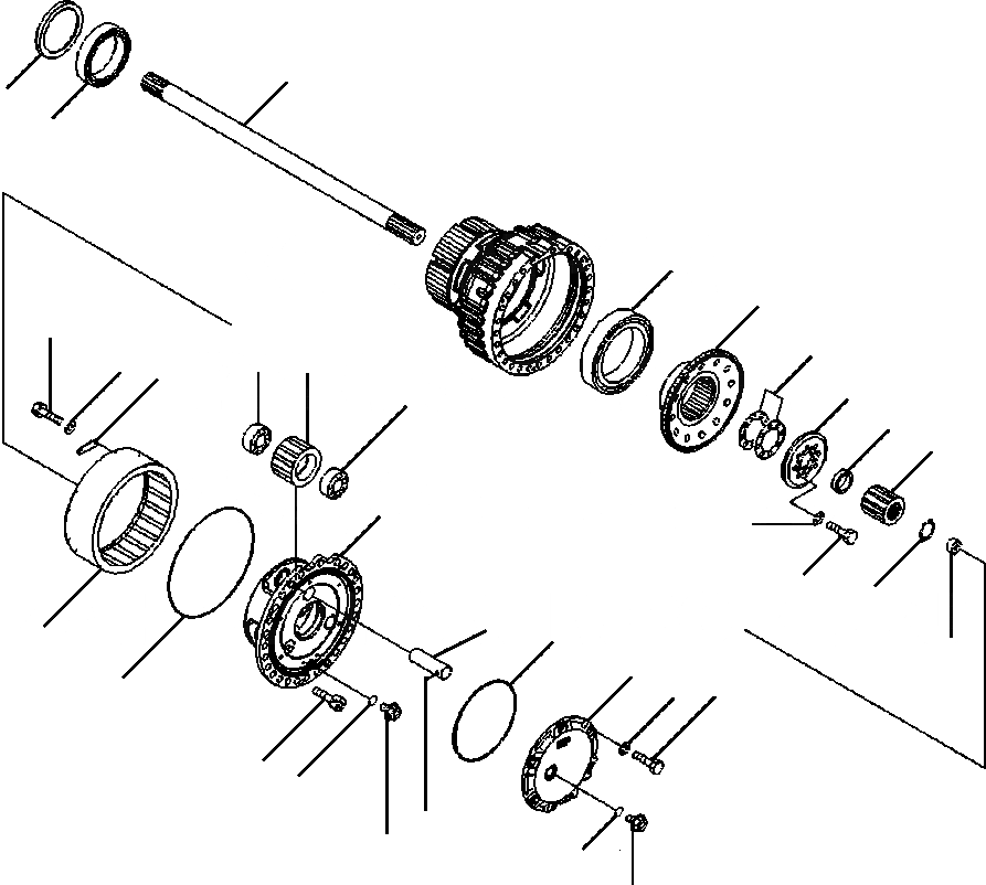 Схема запчастей Komatsu WA500-6 - F-A ПЕРЕДНИЙ МОСТ ЛЕВ. КОНЕЧНАЯ ПЕРЕДАЧА ASSEMBLY - ВТУЛКА И RING ПРИВОД СИЛОВАЯ ПЕРЕДАЧА И КОНЕЧНАЯ ПЕРЕДАЧА