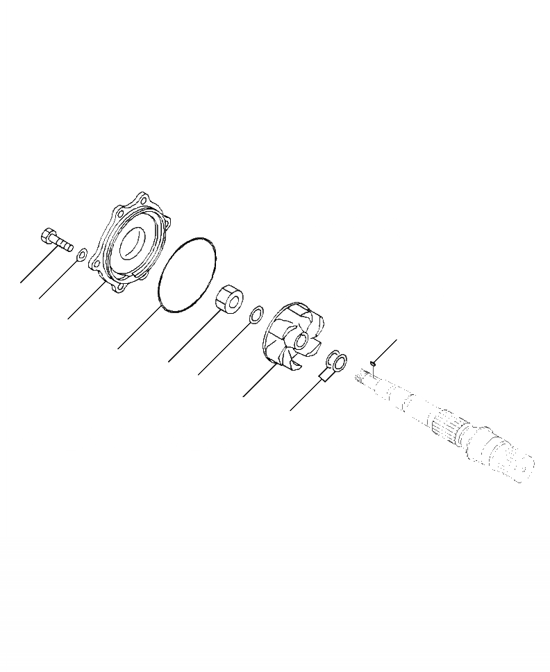 Схема запчастей Komatsu WA500-6 - H-A ГИДР. НАСОС. ПОГРУЗ. НАСОС ASSEMBLY (IMPELLER) (/8) ГИДРАВЛИКА