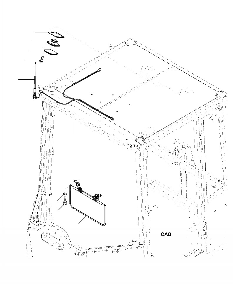Схема запчастей Komatsu WA500-6 - K-A КАБИНА ROPS КОЗЫРЕК ОТ СОЛНЦА., АНТЕННА, И ГРОМКОГОВОРИТ. OPERATORXD S ОБСТАНОВКА И СИСТЕМА УПРАВЛЕНИЯ