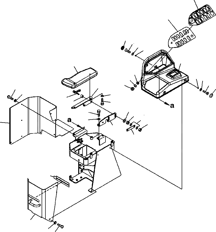 Схема запчастей Komatsu WA500-6 - K-A УПРАВЛЕНИЕ ПОГРУЗКОЙ ПЕРЕКЛЮЧАТЕЛЬ КРЫШКА ПАНЕЛИ И ПОДЛОКОТНИК OPERATORXD S ОБСТАНОВКА И СИСТЕМА УПРАВЛЕНИЯ