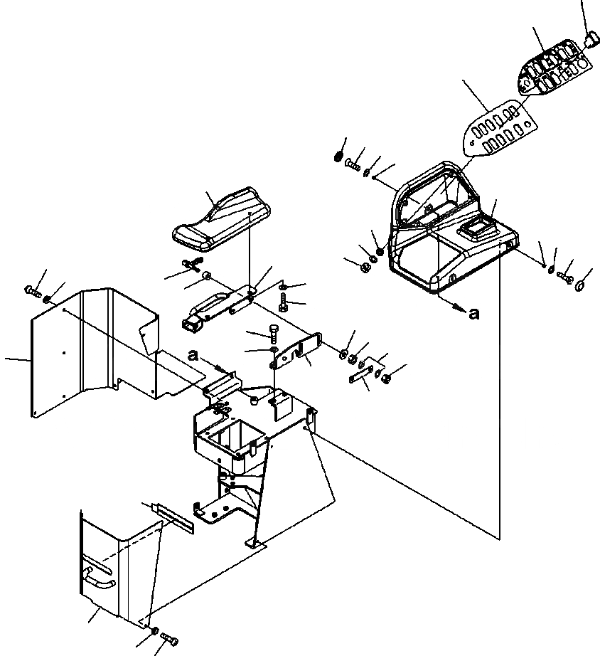 Схема запчастей Komatsu WA500-6 - K-A УПРАВЛЕНИЕ ПОГРУЗКОЙ ПЕРЕКЛЮЧАТЕЛЬ КРЫШКА ПАНЕЛИ И ПОДЛОКОТНИК (ДЖОЙСТИК РУЛЕВ. УПРАВЛЕНИЕ) OPERATORXD S ОБСТАНОВКА И СИСТЕМА УПРАВЛЕНИЯ