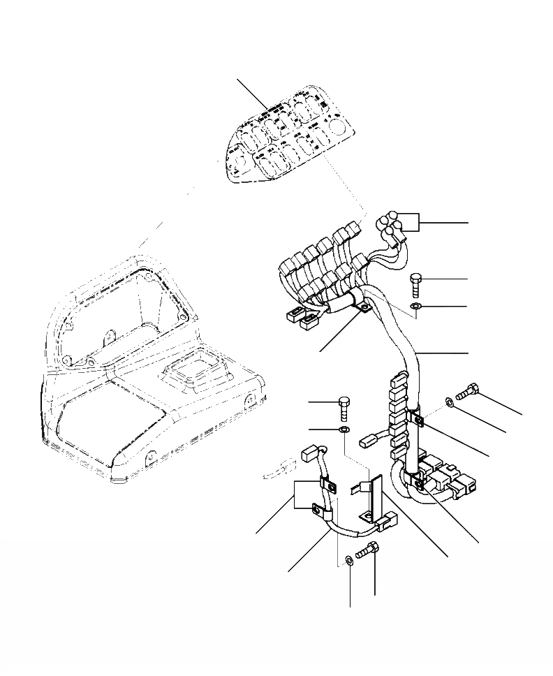 Схема запчастей Komatsu WA500-6 - K-A УПРАВЛЕНИЕ ПОГРУЗКОЙ ПЕРЕКЛЮЧАТЕЛЬ Э/ПРОВОДКА ПАНЕЛИ Э/ПРОВОДКА (3-Х СЕКЦИОНН.) OPERATORXD S ОБСТАНОВКА И СИСТЕМА УПРАВЛЕНИЯ