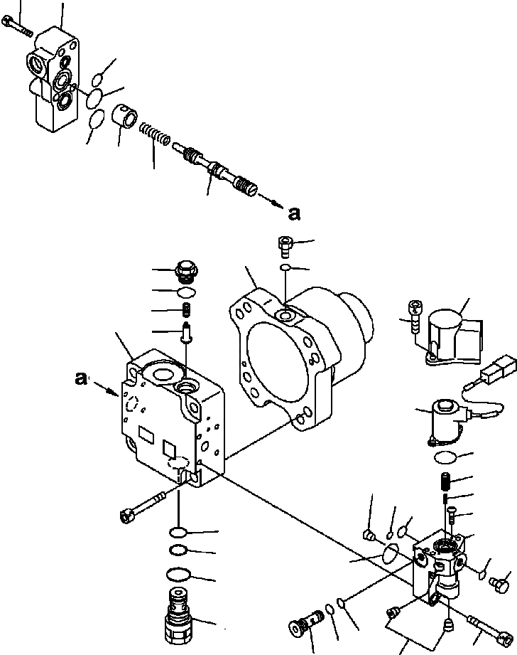 Схема запчастей Komatsu WA500-6 - M-7A МОТОР ВЕНТИЛЯТОРА COMPLETE ASSEMBLY (/) ЧАСТИ КОРПУСА